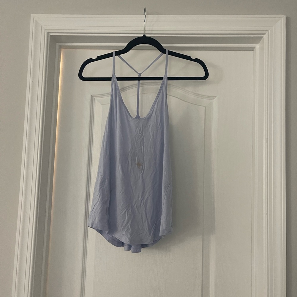 Lululemon Athletica Light Blue Tie-Back Lightweight Yoga Tank Top
